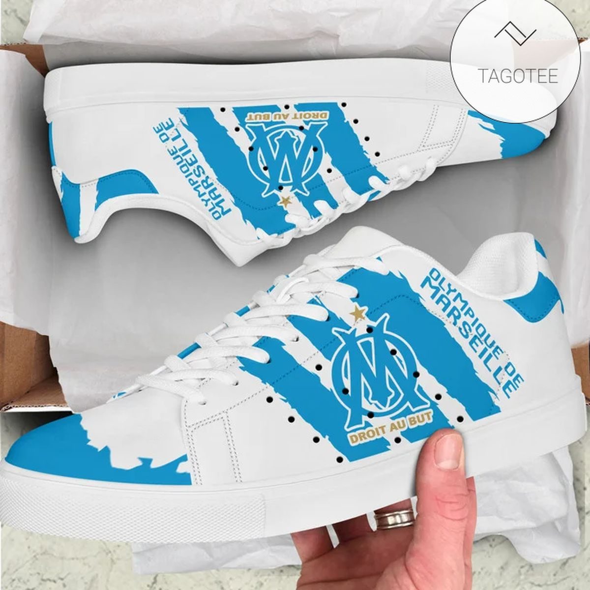 JWFancy Olympique de Marseille Skate Stan Shoes Sneakes For Men And Women