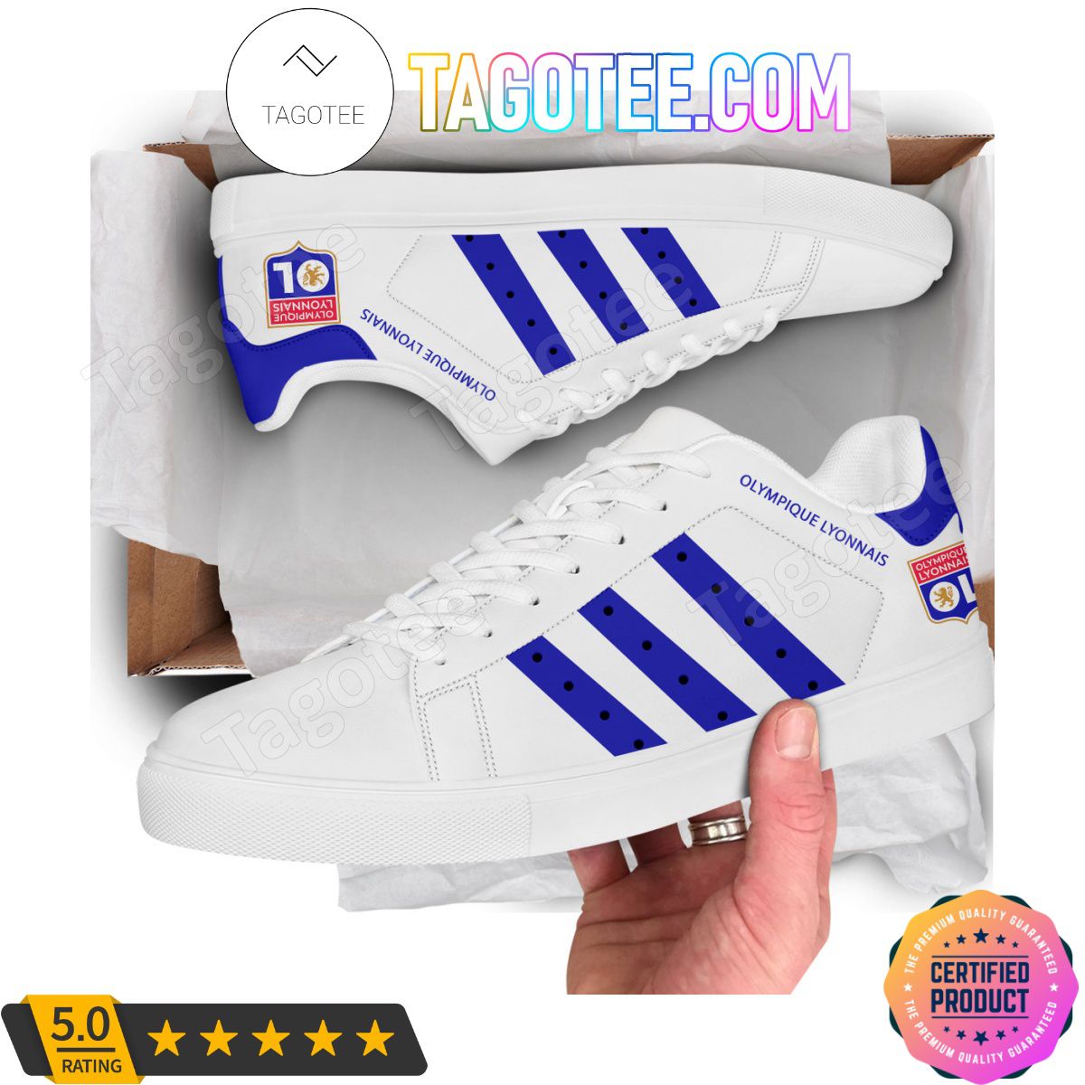 JWFancy Olympique Lyon Skate Stan Shoes Sneakes For Men And Women