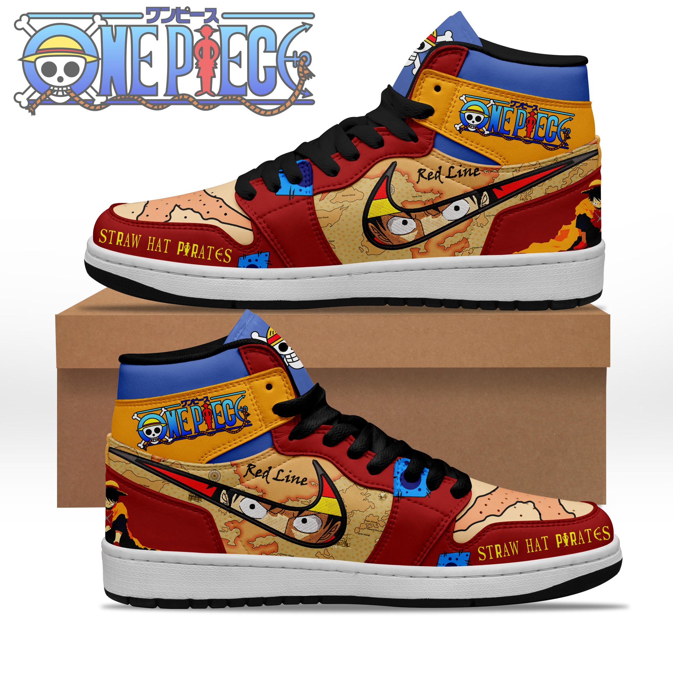JWFancy One Piece AJ1 High Sneakers Shoes For Men And Women
