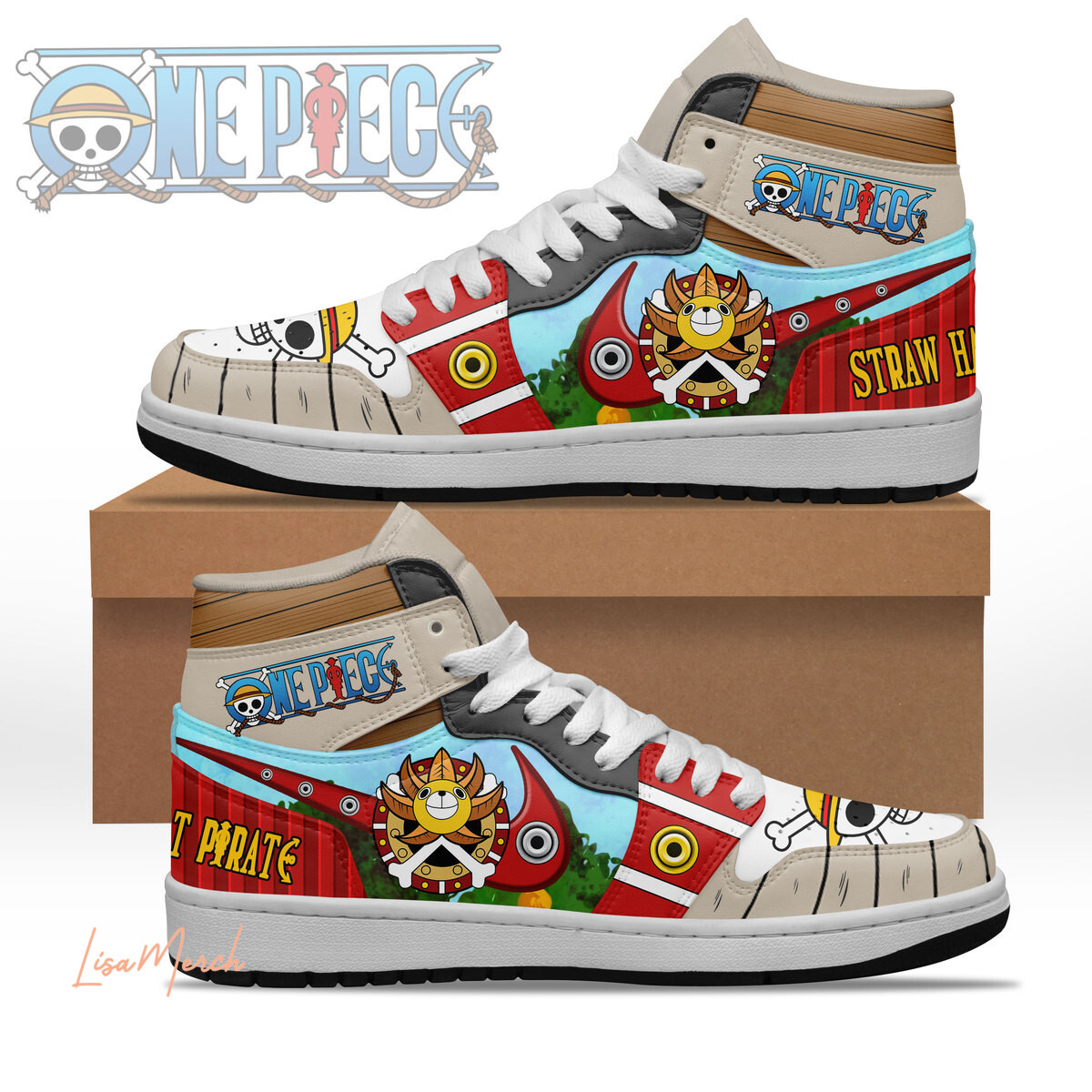 JWFancy One Piece AJ1 High Sneakers Shoes For Men And Women