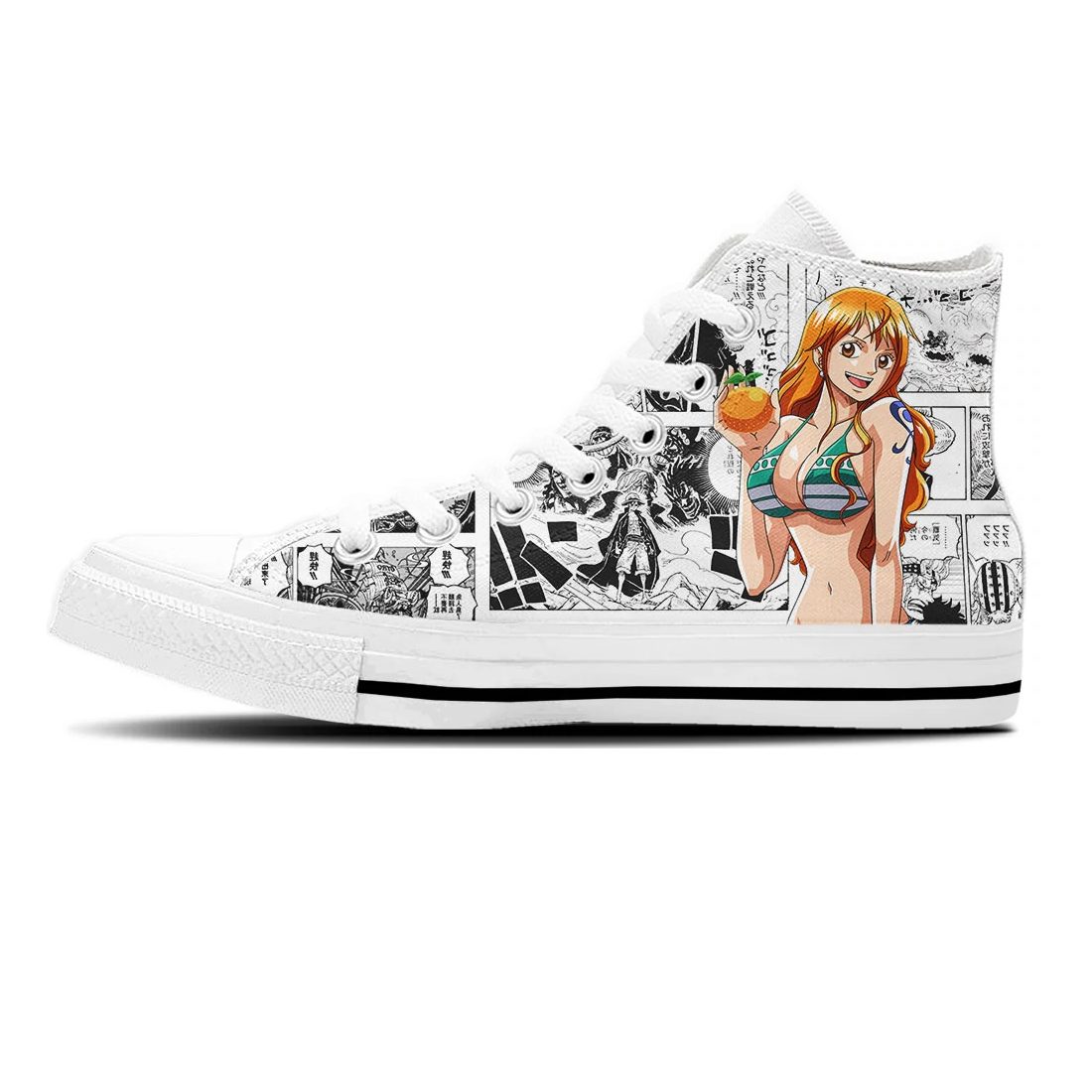 JWFancy One Piece High Top Canvas Sneakers Shoes For Men And Women
