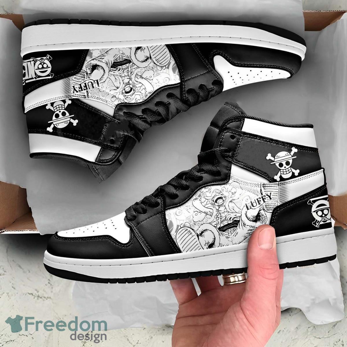 JWFancy One Piece Luffy Gear 5 Manga AJ1 High Sneakers Shoes For Men And Women