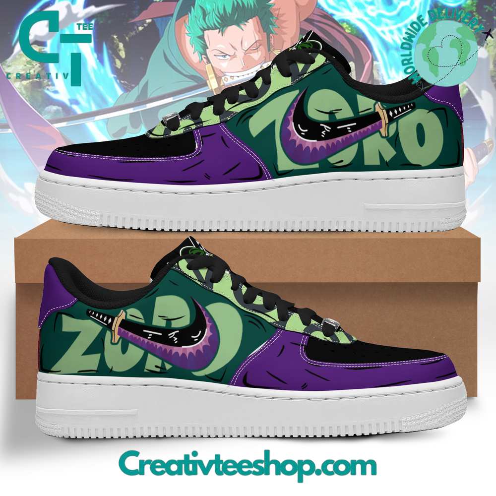 JWFancy One Piece Zoro Air Low-Top Sneakers Shoes For Men And Women