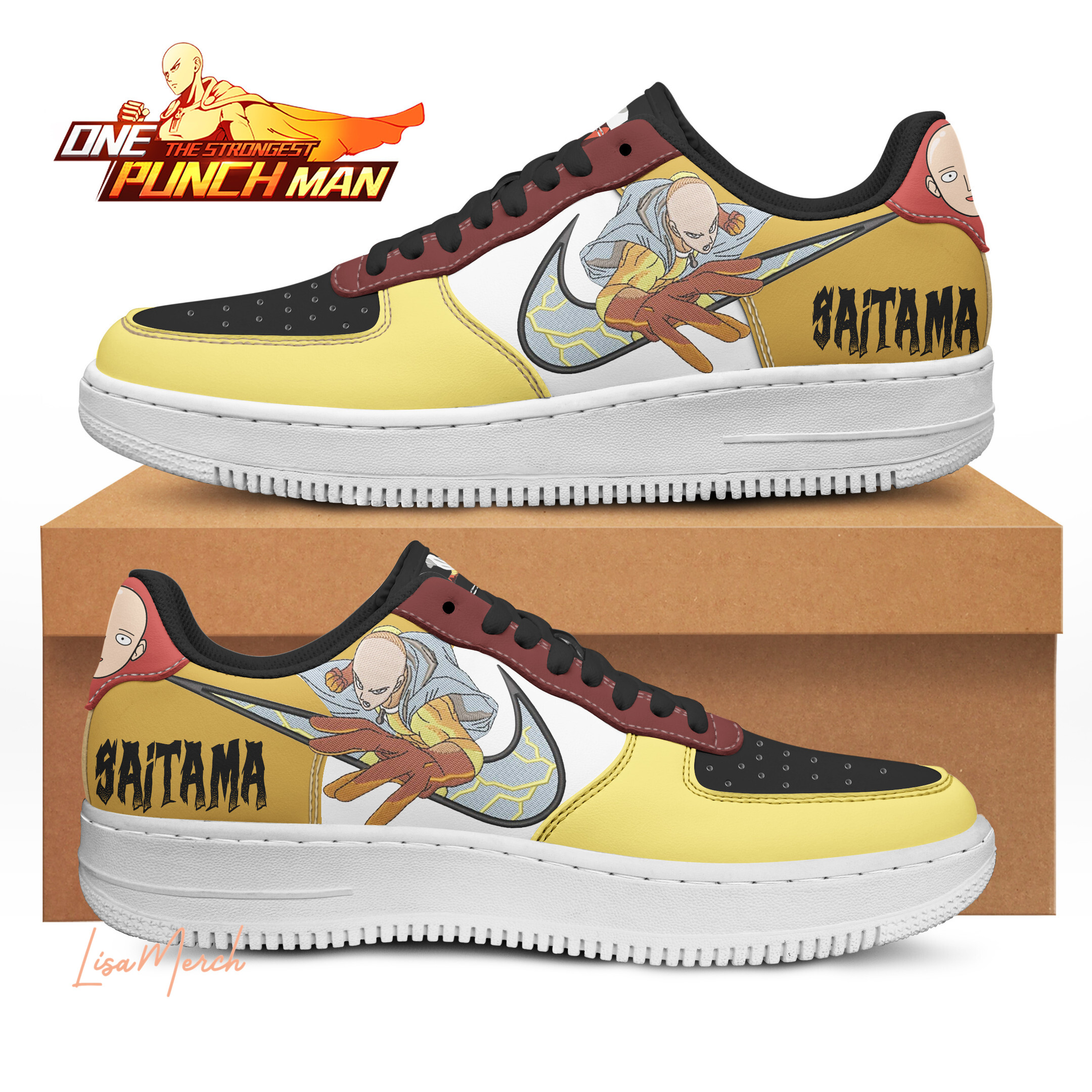 JWFancy One-Punch Man Air Low-Top Sneakers Shoes For Men And Women