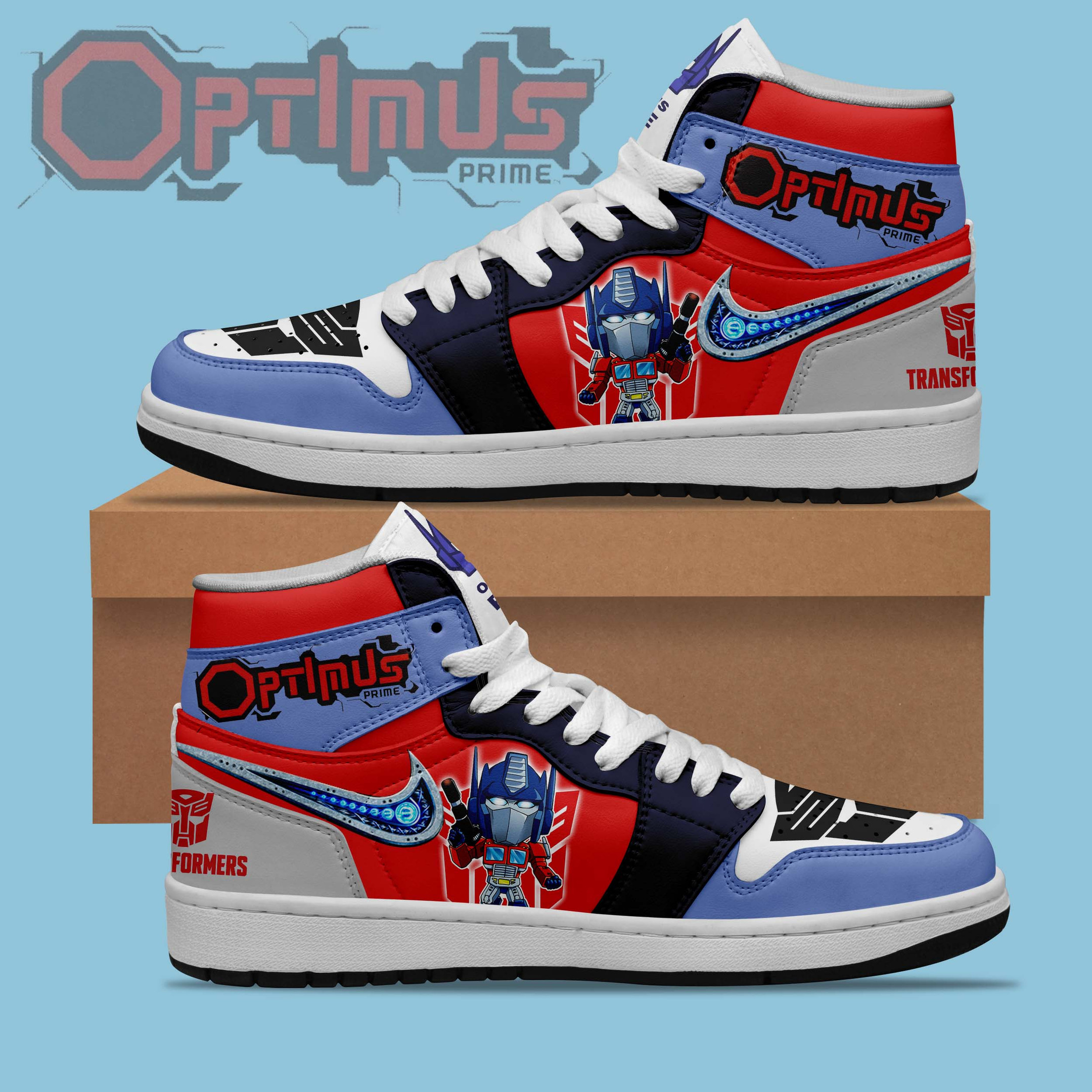 JWFancy Optimus AJ1 High Sneakers Shoes For Men And Women
