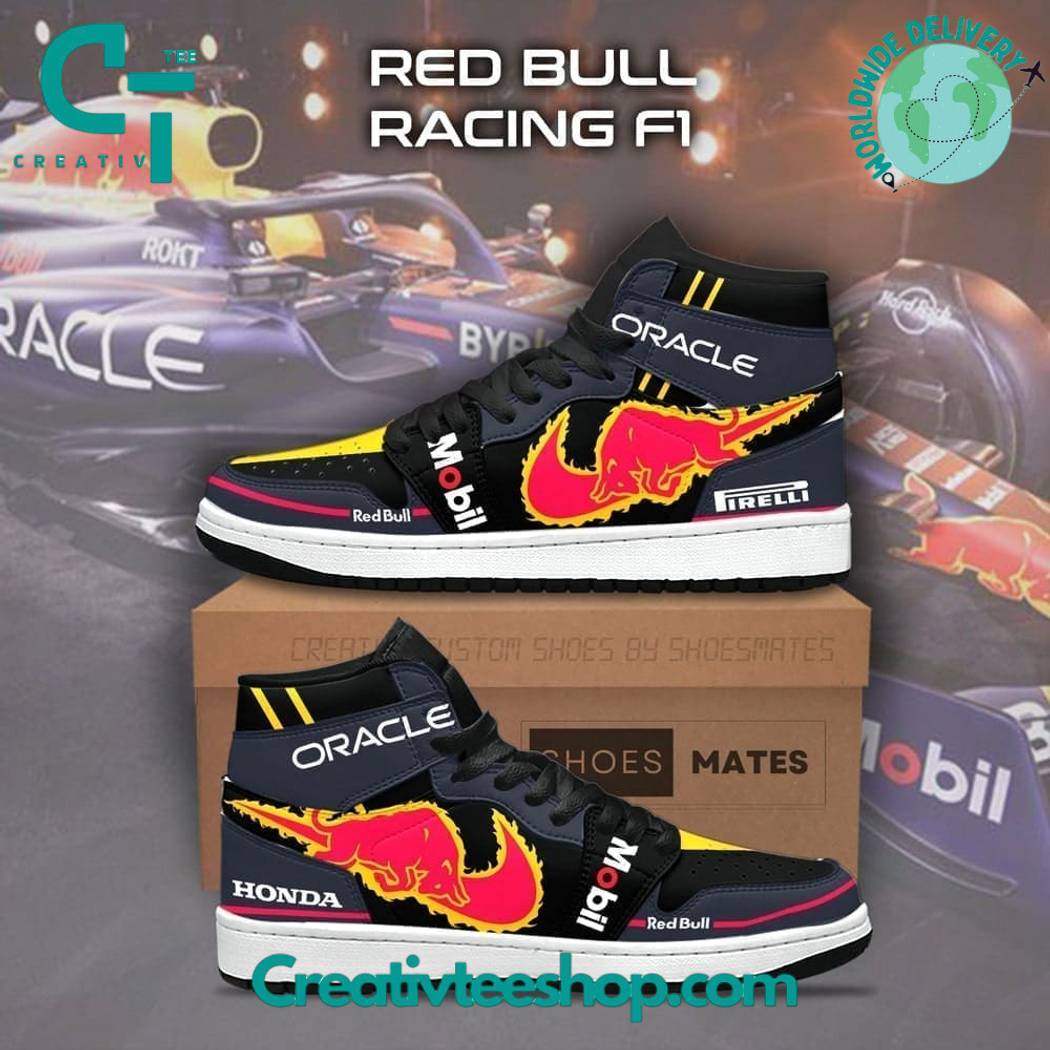 JWFancy Oracle Red Bull  AJ1 High Sneakers Shoes For Men And Women