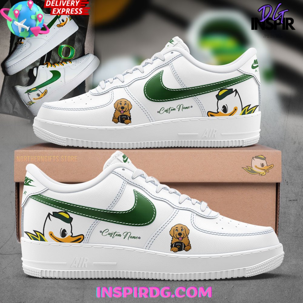 JWFancy Oregon Ducks Air Low-Top Sneakers Shoes For Men And Women