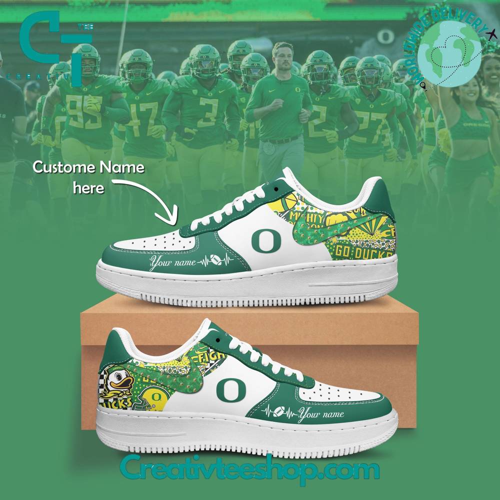 JWFancy Oregon Ducks Air Low-Top Sneakers Shoes For Men And Women
