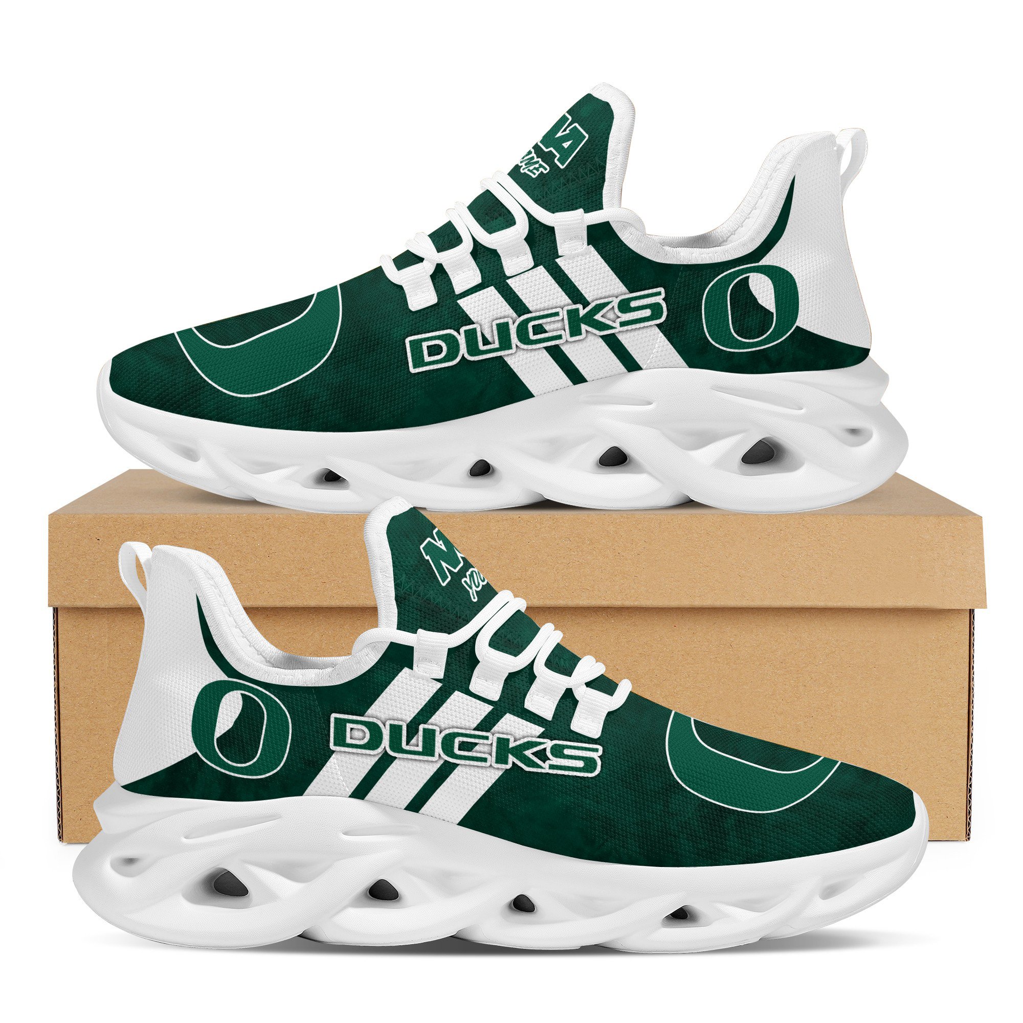 JWFancy Oregon Ducks Max Soul Shoes Sneakers For Men And Women