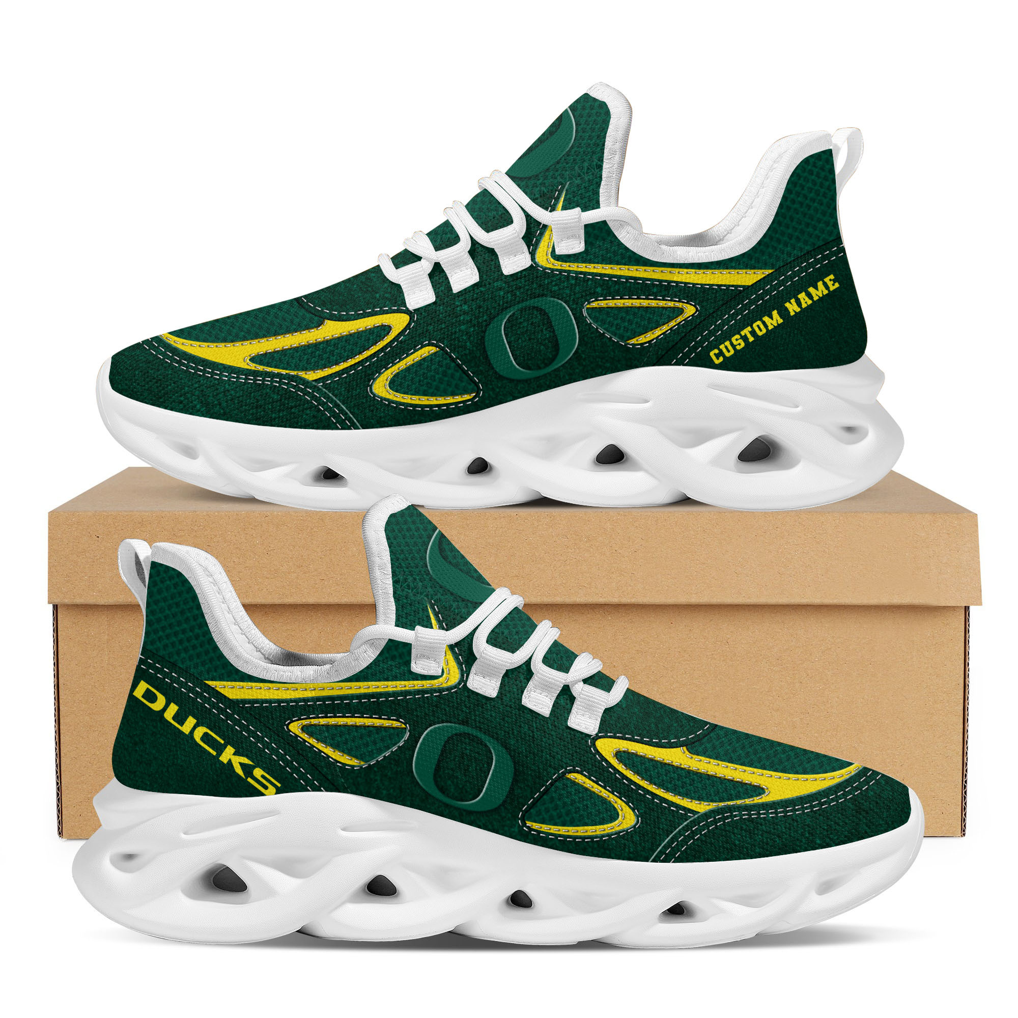 JWFancy Oregon Ducks Max Soul Shoes Sneakers For Men And Women