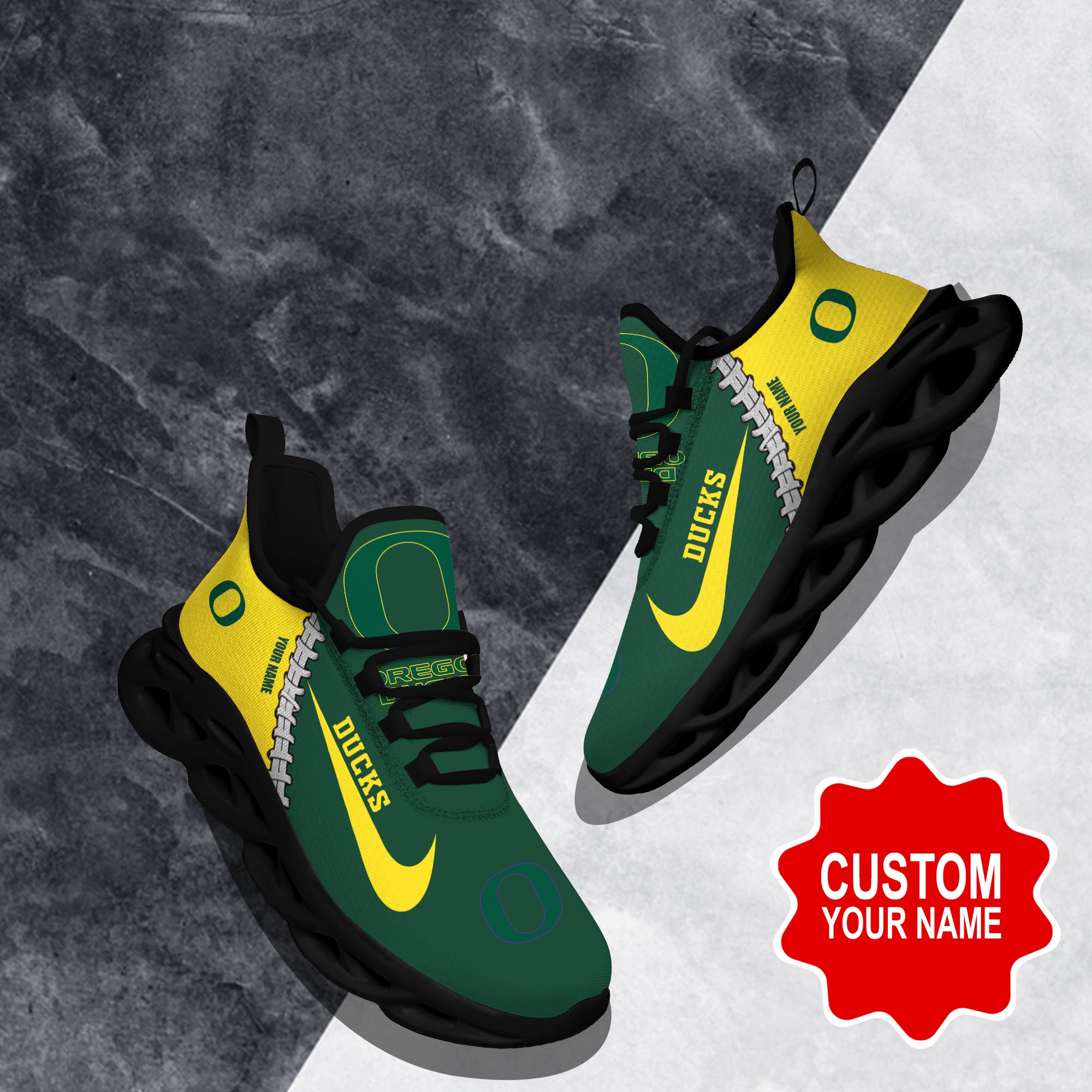 JWFancy Oregon Ducks Max Soul Shoes Sneakers For Men And Women