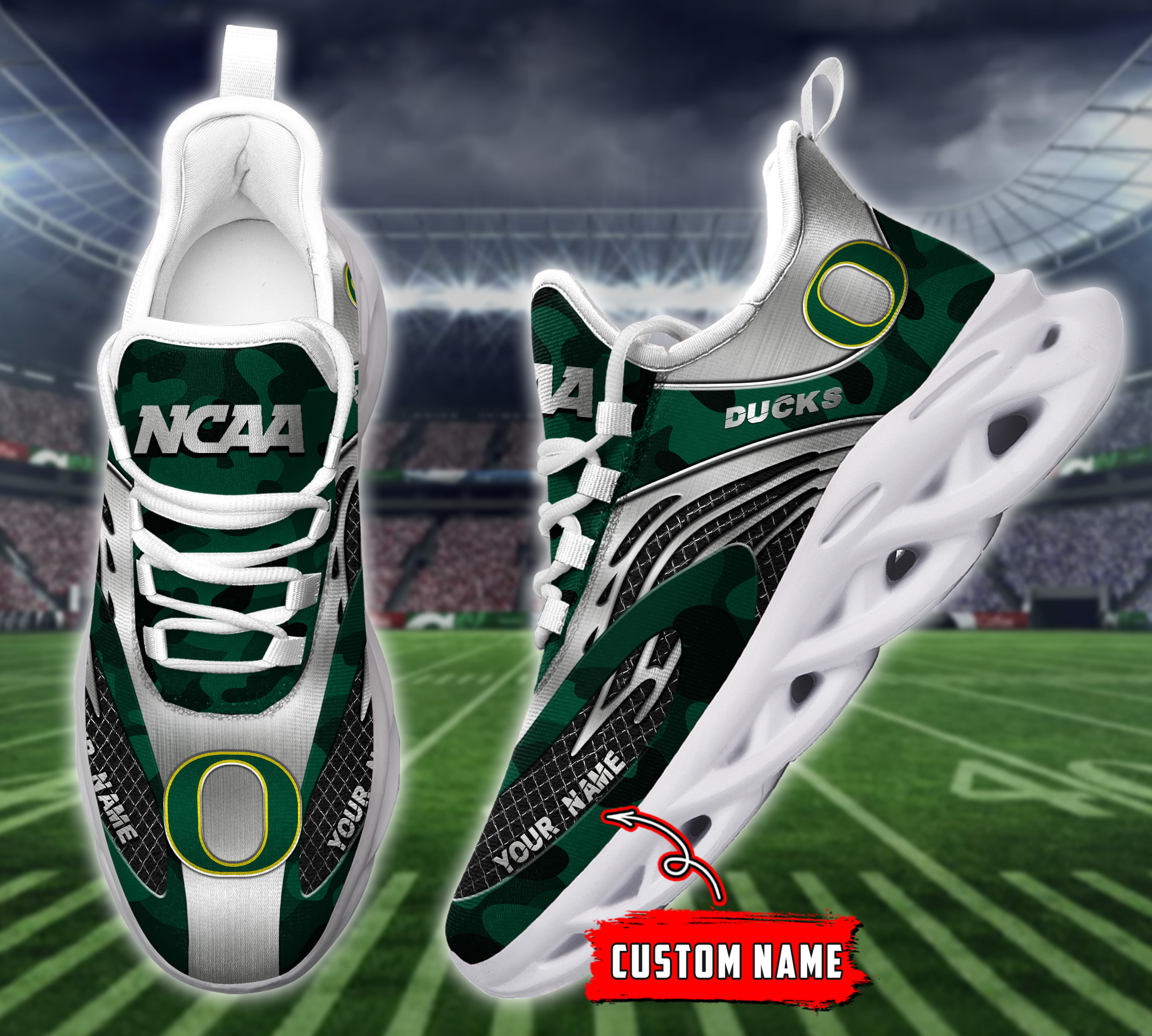 JWFancy Oregon Ducks NCAA Max Soul Shoes Sneakers For Men And Women