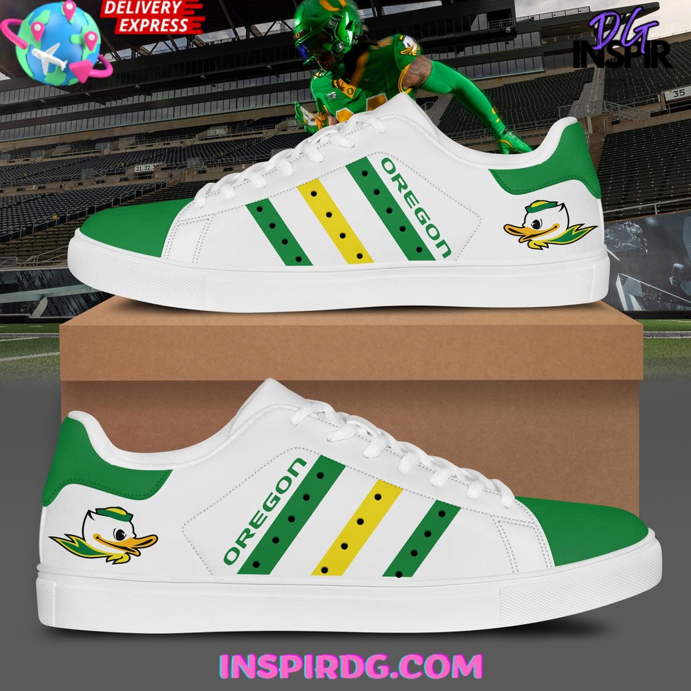 JWFancy Oregon Ducks Skate Stan Shoes Sneakes For Men And Women