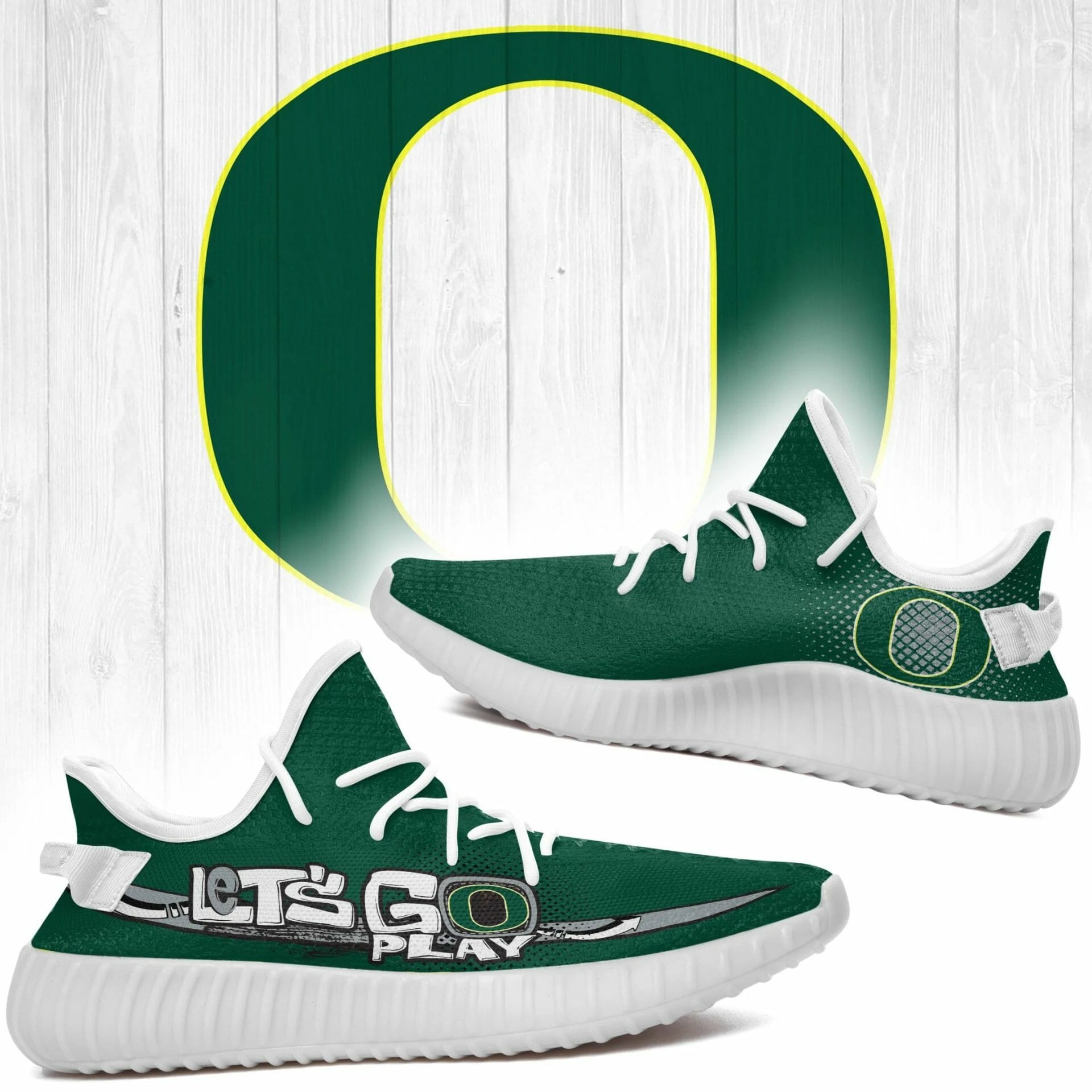 JWFancy Oregon Ducks Yeezy Boost Shoes For Men And Women