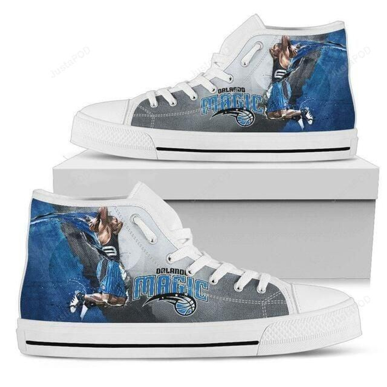 JWFancy Orlando Magic High Top Canvas Sneakers Shoes For Men And Women