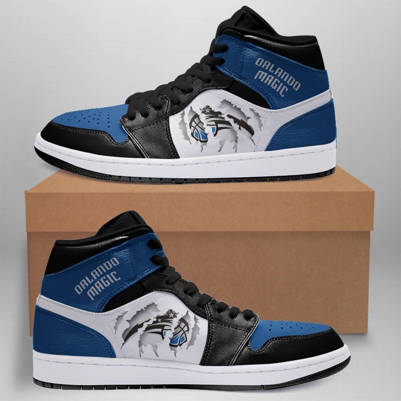 JWFancy Orlando Magic NBA AJ1 High Sneakers Shoes For Men And Women