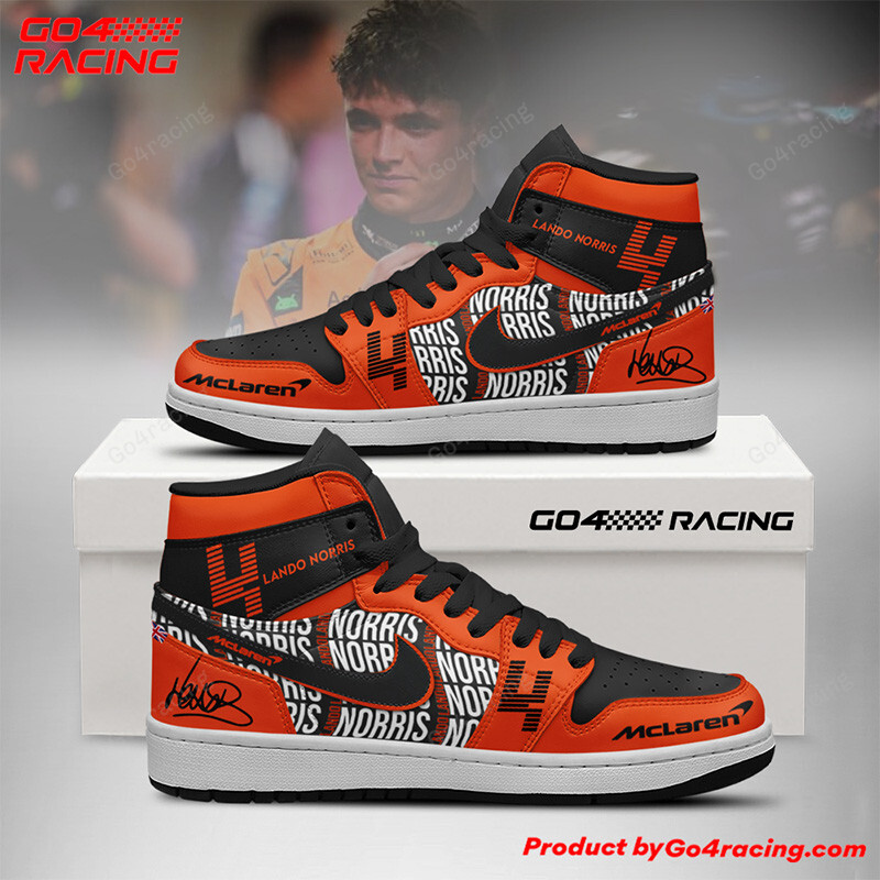 JWFancy Oscar Piastri - Mclaren AJ1 High Sneakers Shoes For Men And Women