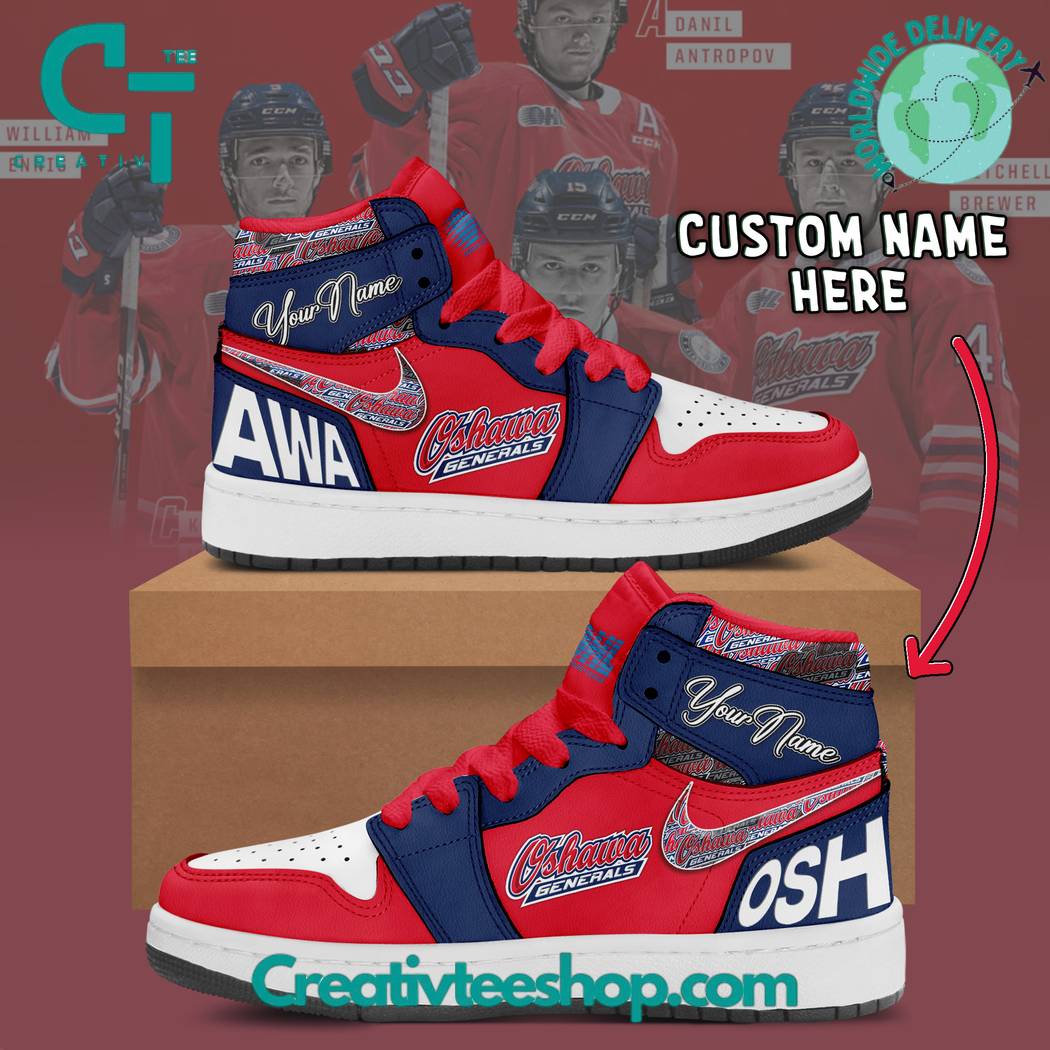 JWFancy Oshawa Generals AJ1 High Sneakers Shoes For Men And Women