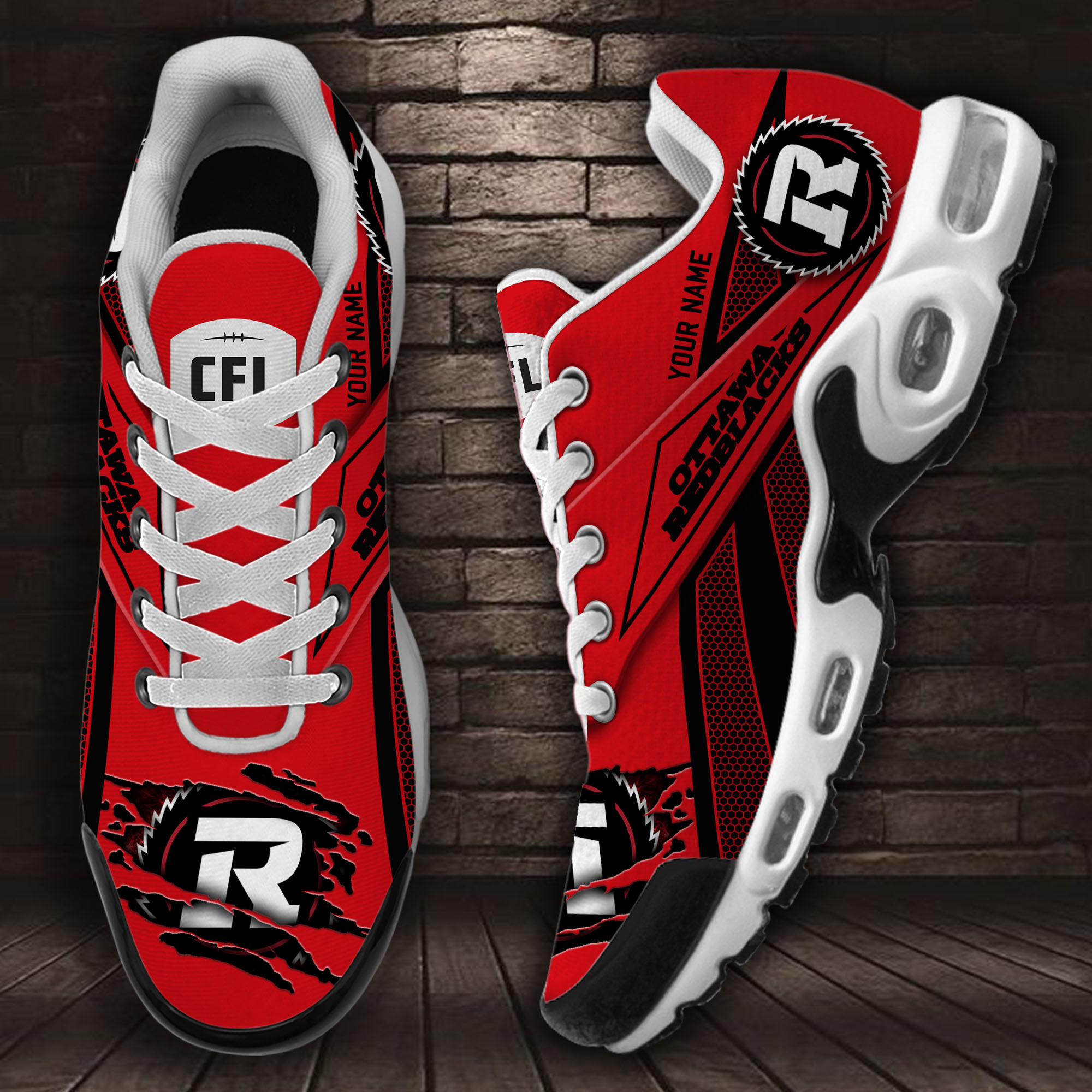 JWFancy Ottawa Redblacks TN Shoes Sneakers For Men And Women