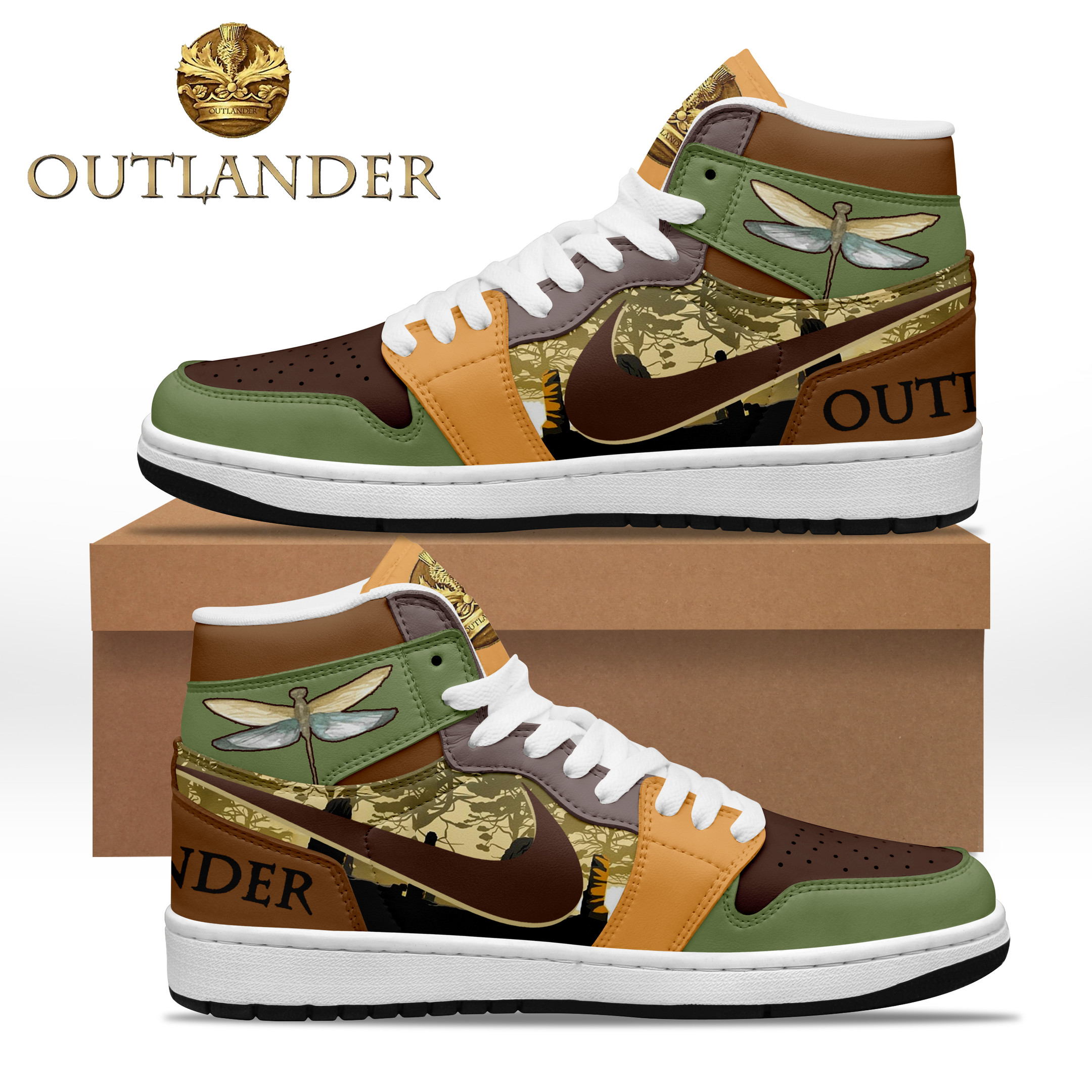 JWFancy Outlander AJ1 High Sneakers Shoes For Men And Women