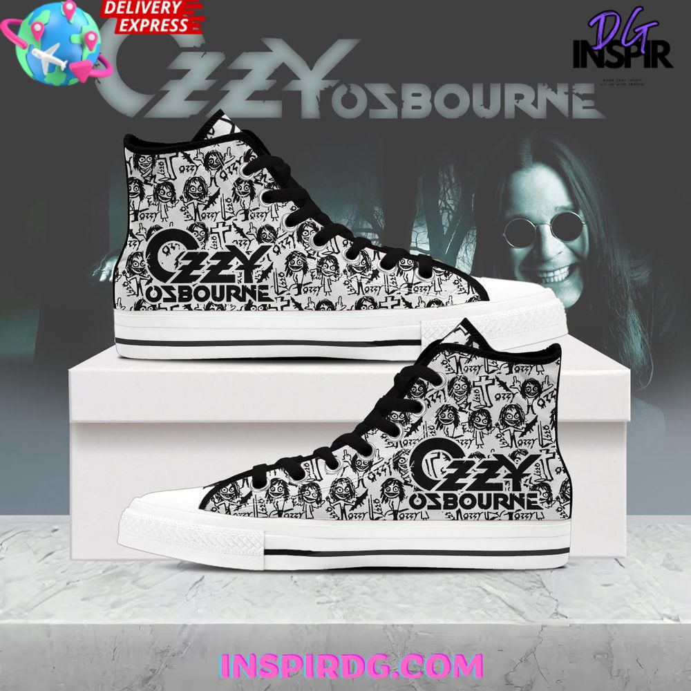 JWFancy Ozzy Osbourne High Top Canvas Sneakers Shoes For Men And Women