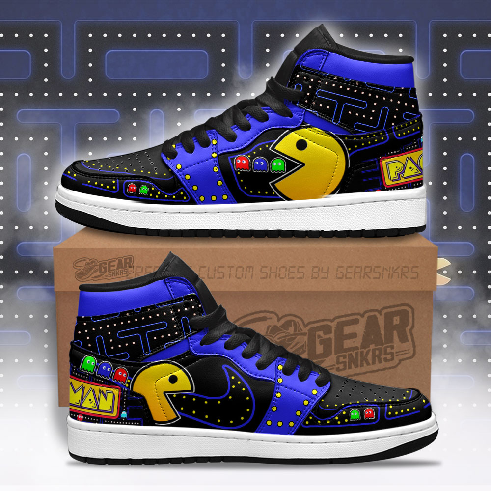 JWFancy Pacman Gameboy AJ1 High Sneakers Shoes For Men And Women