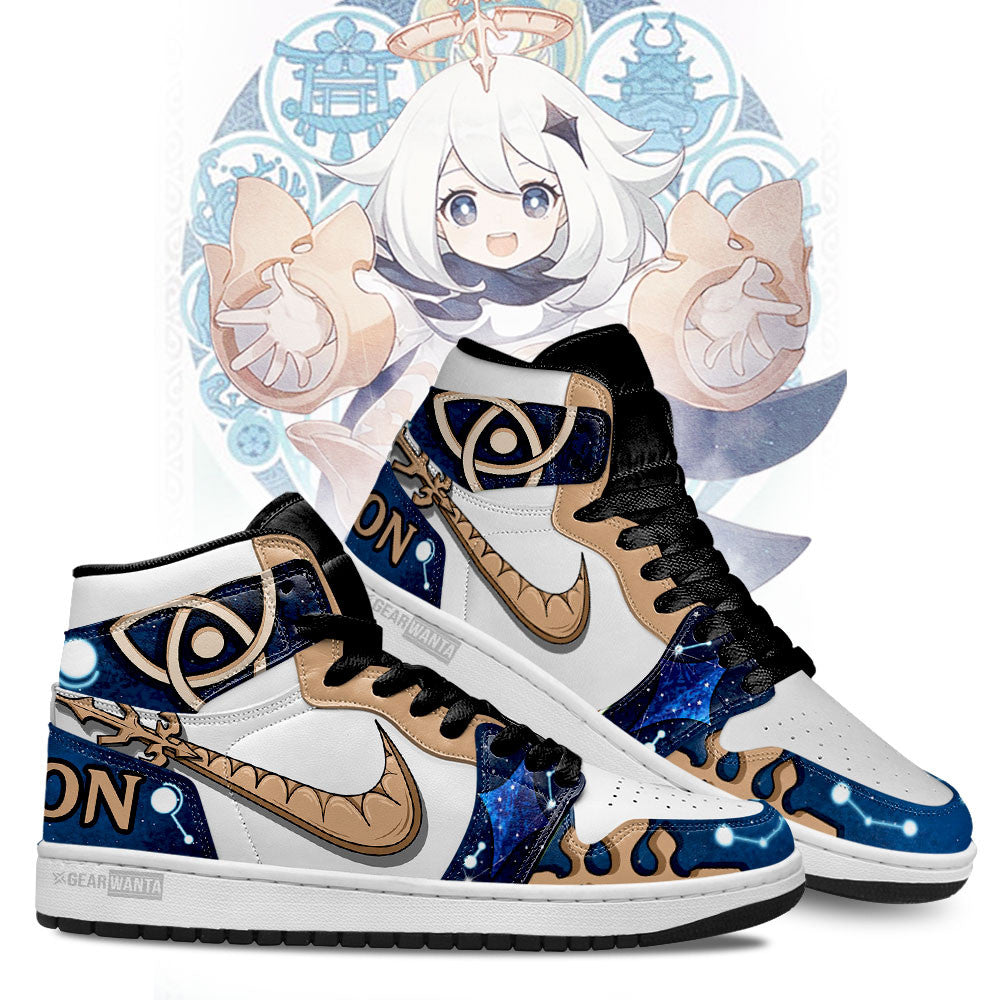 JWFancy Paimon Genshin Impact AJ1 High Sneakers Shoes For Men And Women