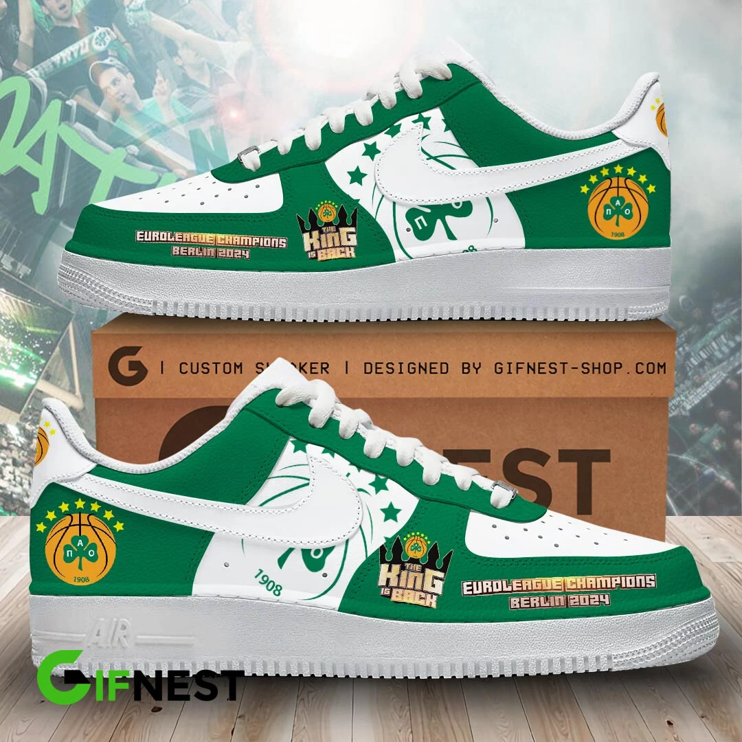 JWFancy Panathinaikos BC Air Low-Top Sneakers Shoes For Men And Women
