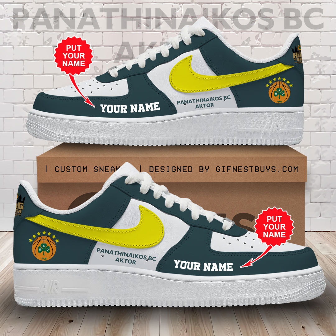JWFancy Panathinaikos B.C. Air Low-Top Sneakers Shoes For Men And Women