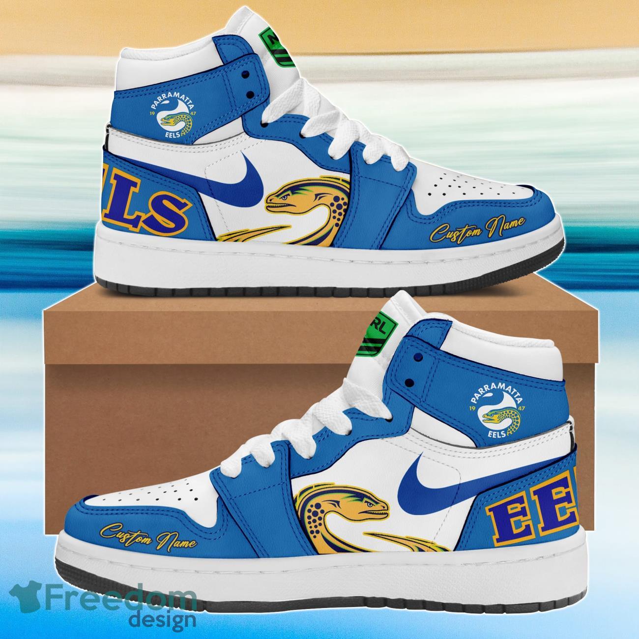 JWFancy Paramatta Eels AJ1 High Sneakers Shoes For Men And Women