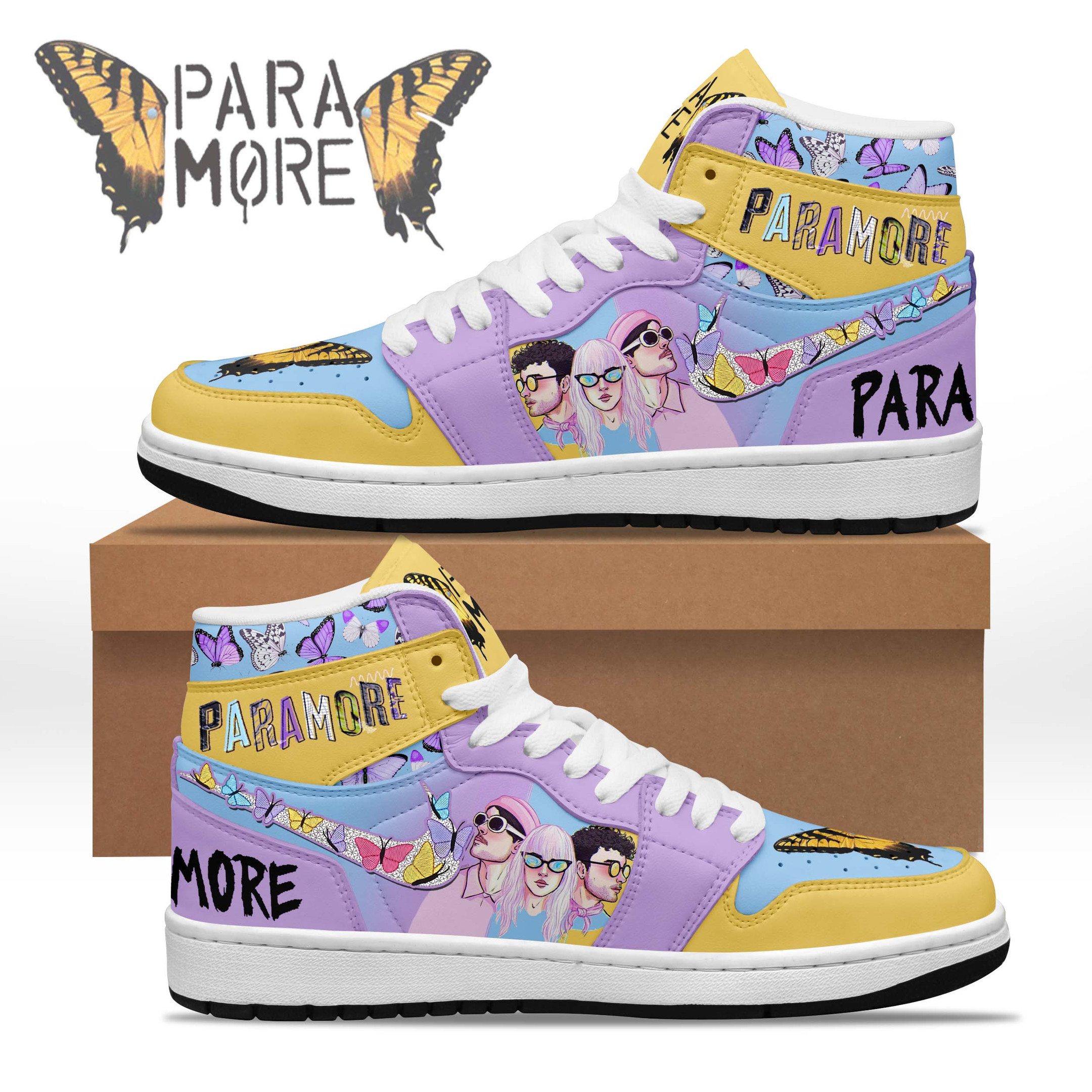 JWFancy Paramore AJ1 High Sneakers Shoes For Men And Women