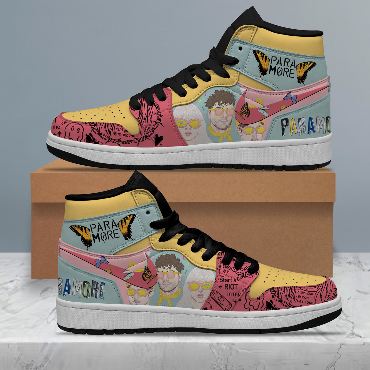 JWFancy Paramore AJ1 High Sneakers Shoes For Men And Women