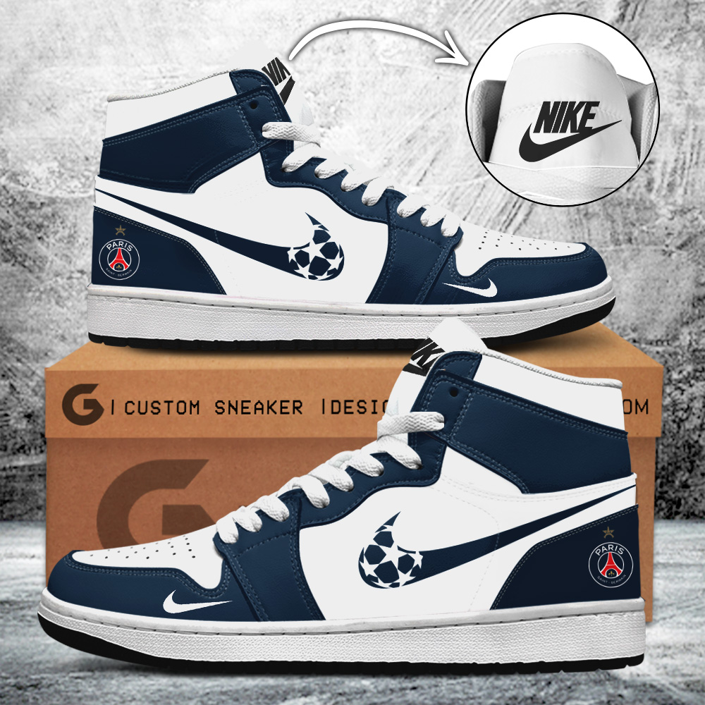 JWFancy Paris Saint - Germain AJ1 High Sneakers Shoes For Men And Women