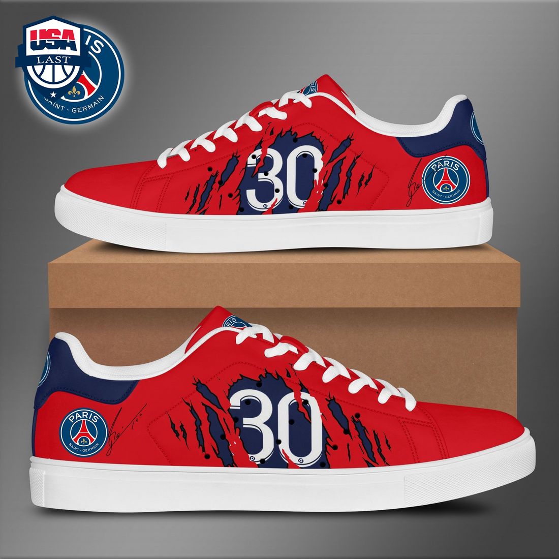 JWFancy Paris Saint-Germain FC Skate Stan Shoes Sneakes For Men And Women