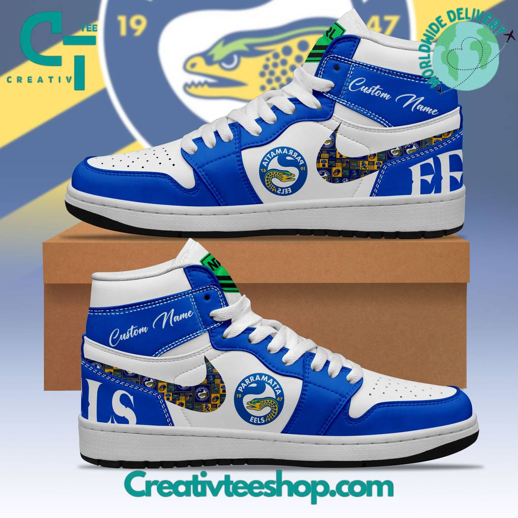JWFancy Parramatta Eels AJ1 High Sneakers Shoes For Men And Women