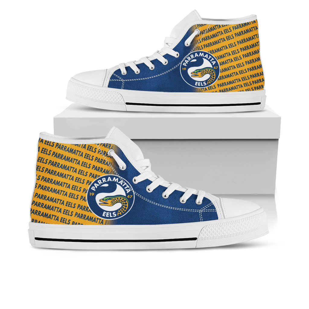 JWFancy Parramatta Eels High Top Canvas Sneakers Shoes For Men And Women