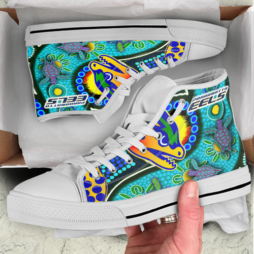 JWFancy Parramatta Eels High Top Canvas Sneakers Shoes For Men And Women
