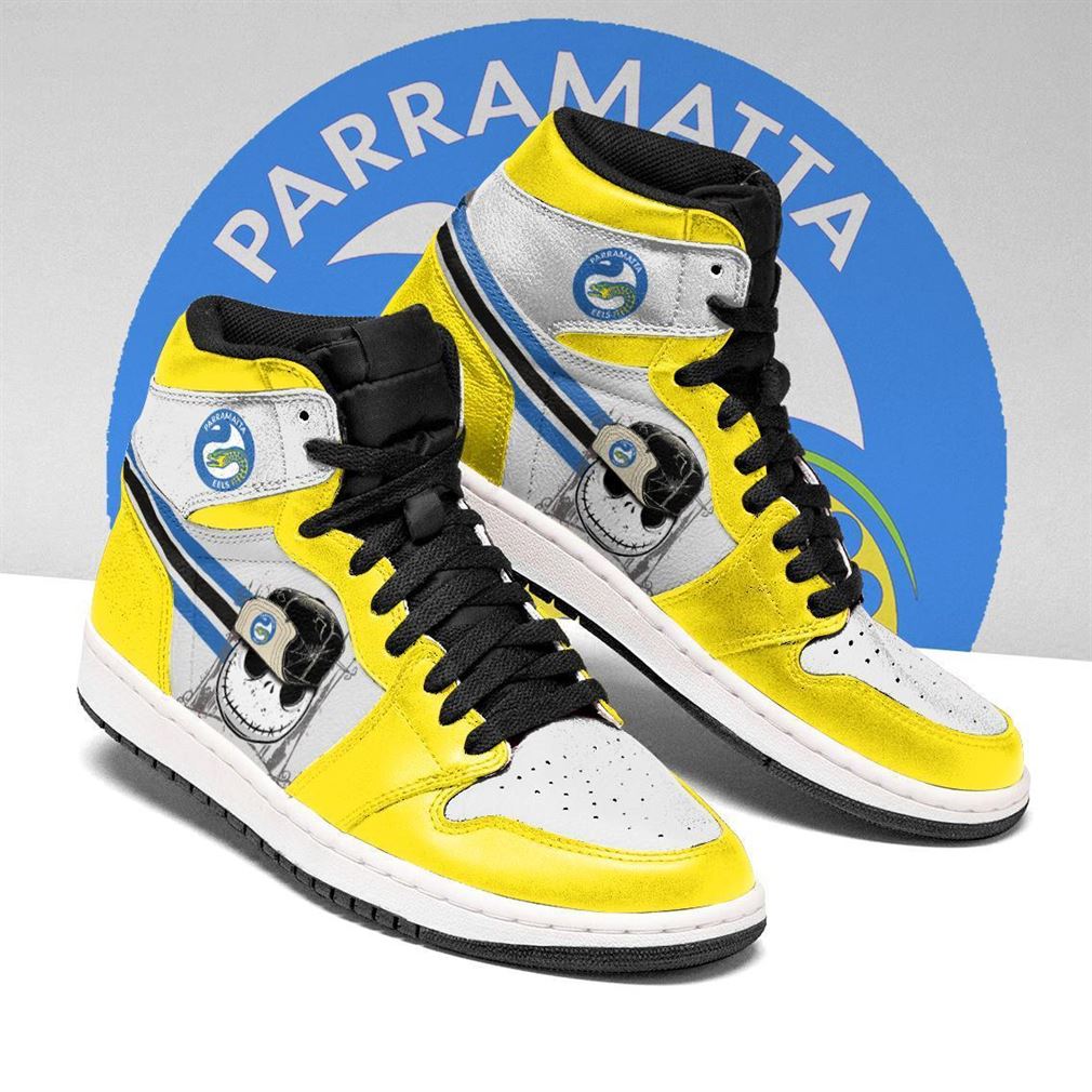 JWFancy Parramatta Eels NRL AJ1 High Sneakers Shoes For Men And Women