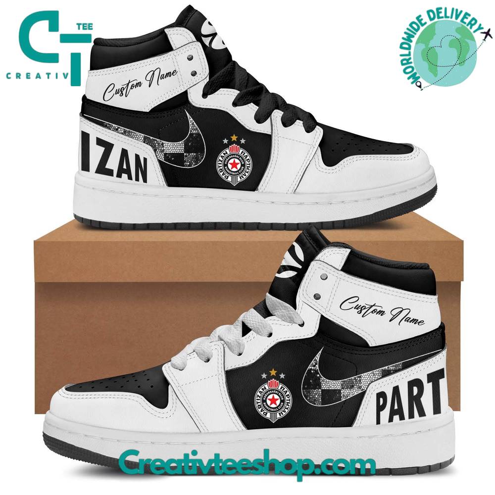JWFancy Partizan Belgrade  AJ1 High Sneakers Shoes For Men And Women