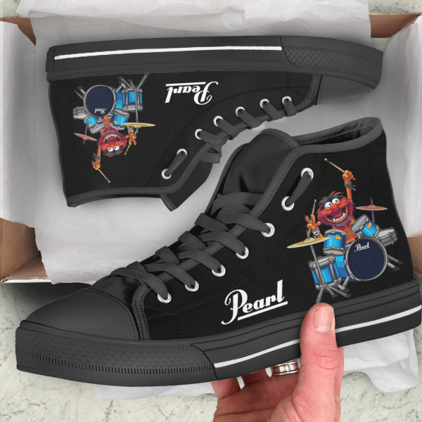 JWFancy Pearl High Top Canvas Sneakers Shoes For Men And Women