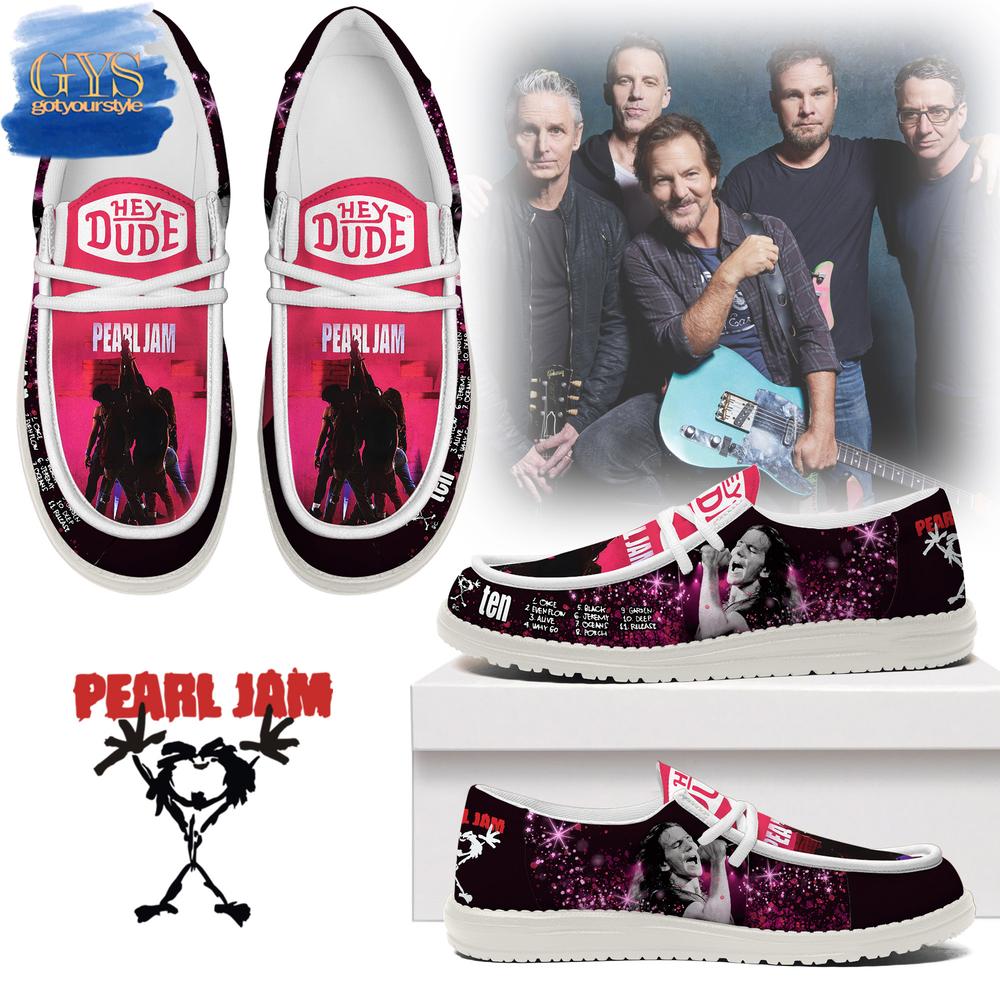 JWFancy Pearl Jam Hey Dude Shoes Wally Men's Lace Up Loafers Comfortable For Men And Women