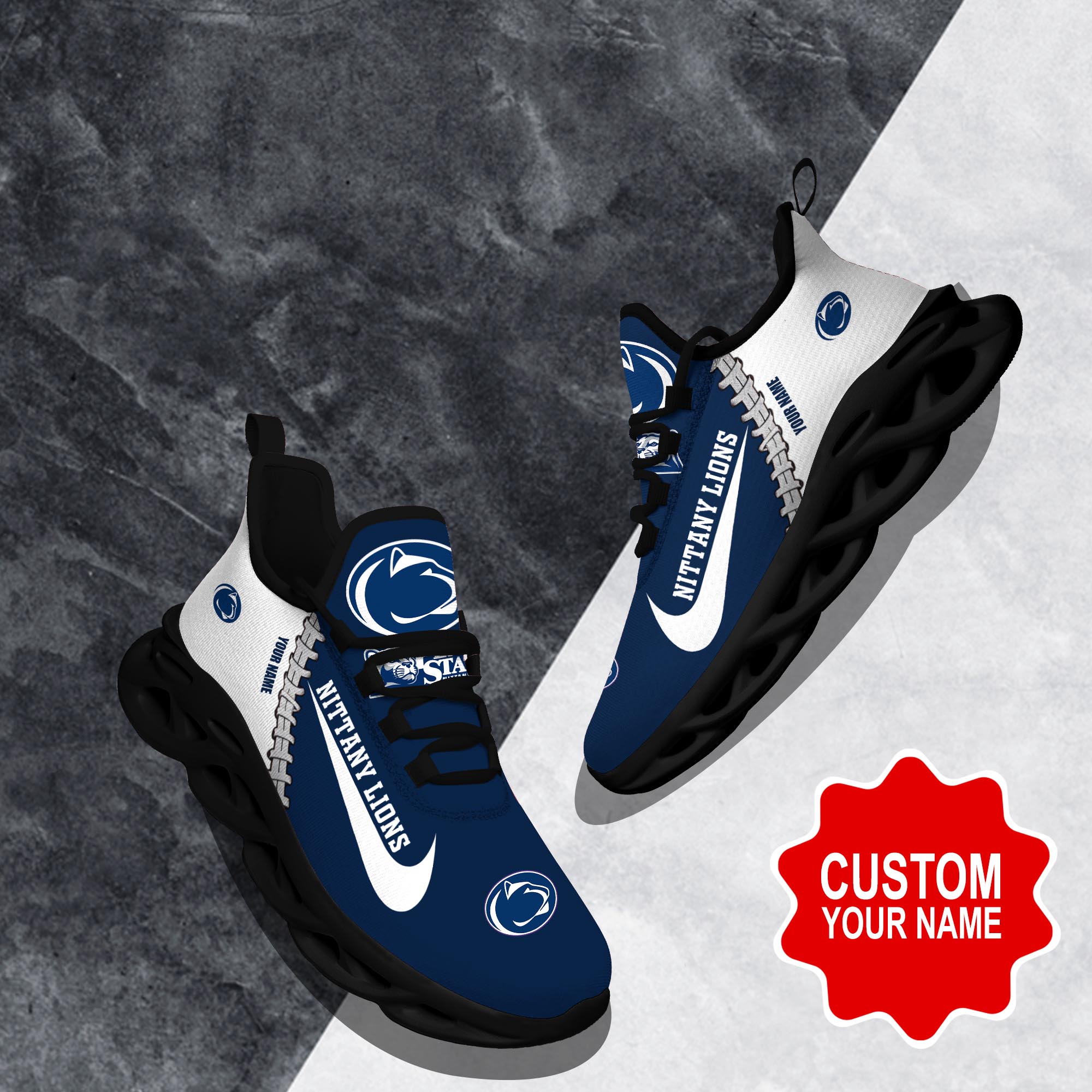 JWFancy Penn State Nittany Lions Max Soul Shoes Sneakers For Men And Women