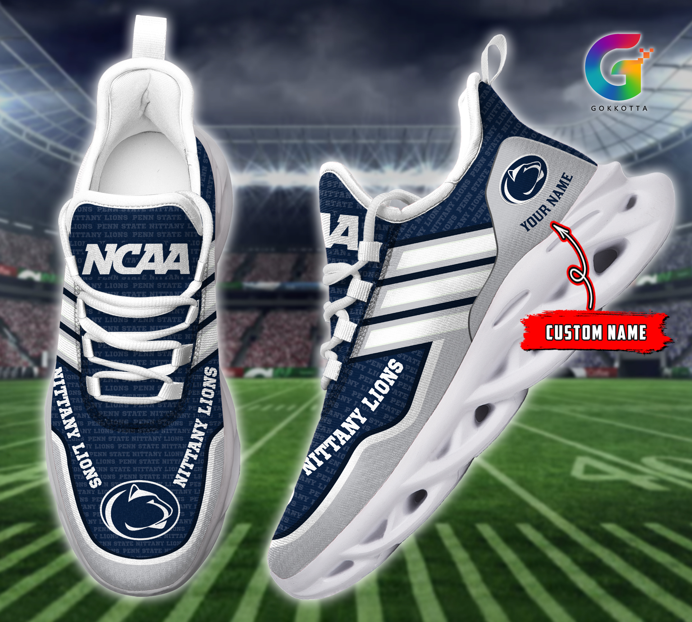 JWFancy Penn State Nittany Lions NCAA Max Soul Shoes Sneakers For Men And Women