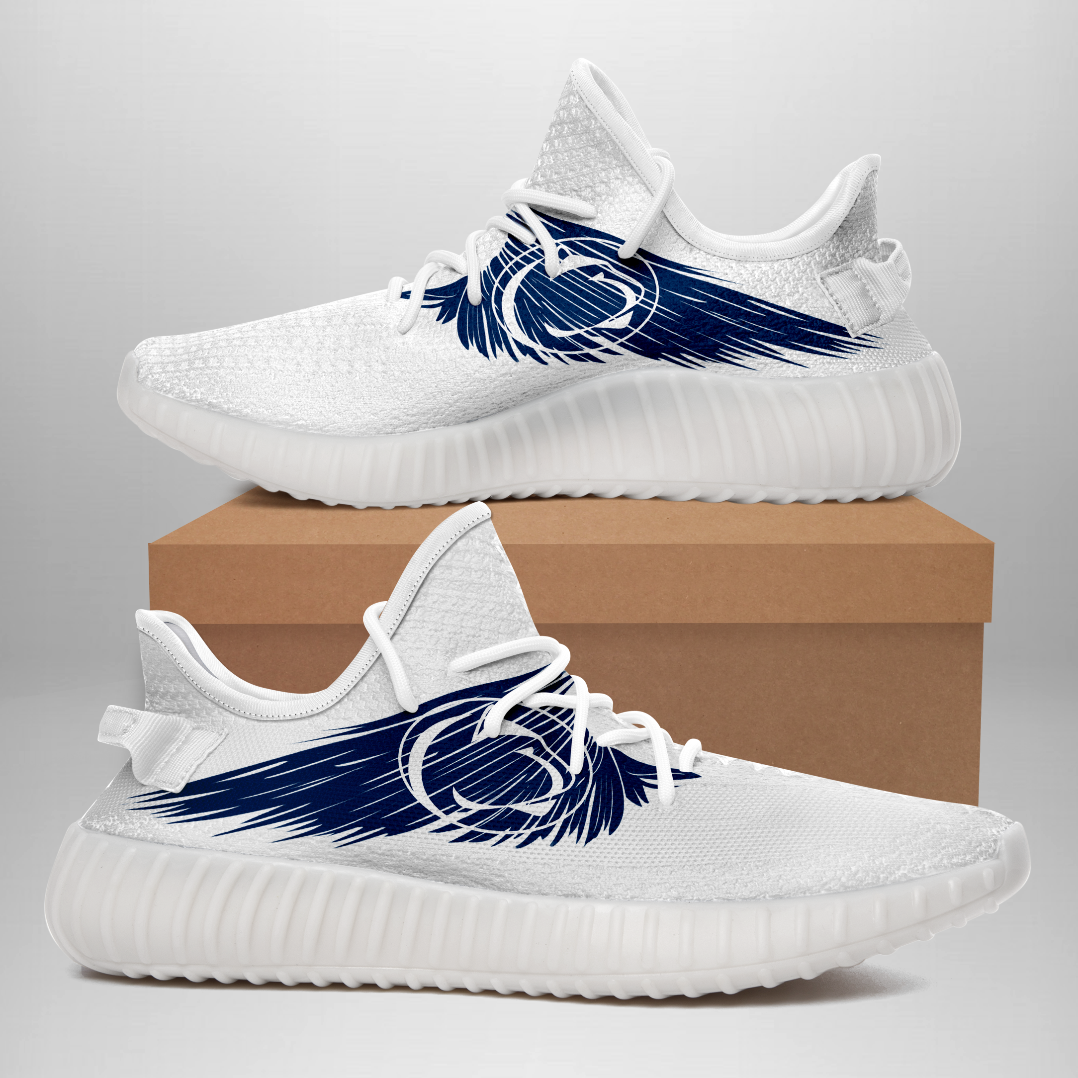 JWFancy Penn State Nittany Lions Yeezy Boost Shoes For Men And Women