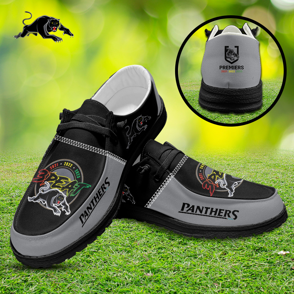 JWFancy Penrith Panthers Hey Dude Shoes Wally Men's Lace Up Loafers Comfortable For Men And Women