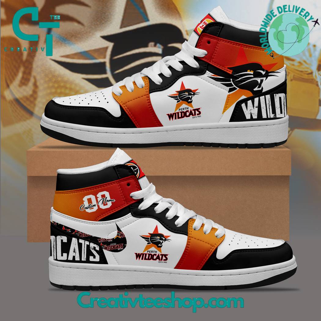JWFancy Perth Wildcats AJ1 High Sneakers Shoes For Men And Women