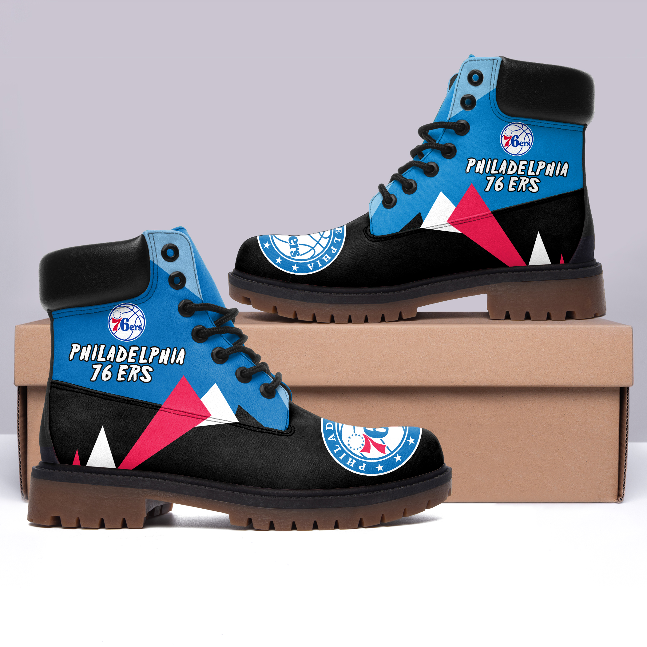 JWFancy Philadelphia 76ers Boots Shoes For Men And Women