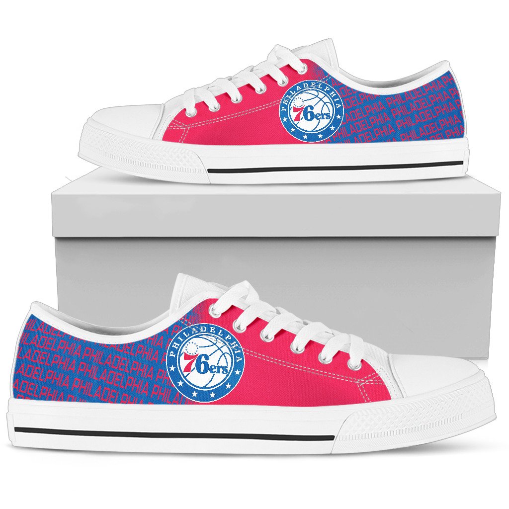 JWFancy Philadelphia 76ers Low Top Canvas Sneakers Shoes For Men And Women