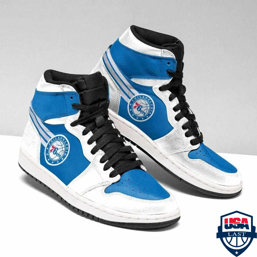 JWFancy Philadelphia 76ers NBA AJ1 High Sneakers Shoes For Men And Women