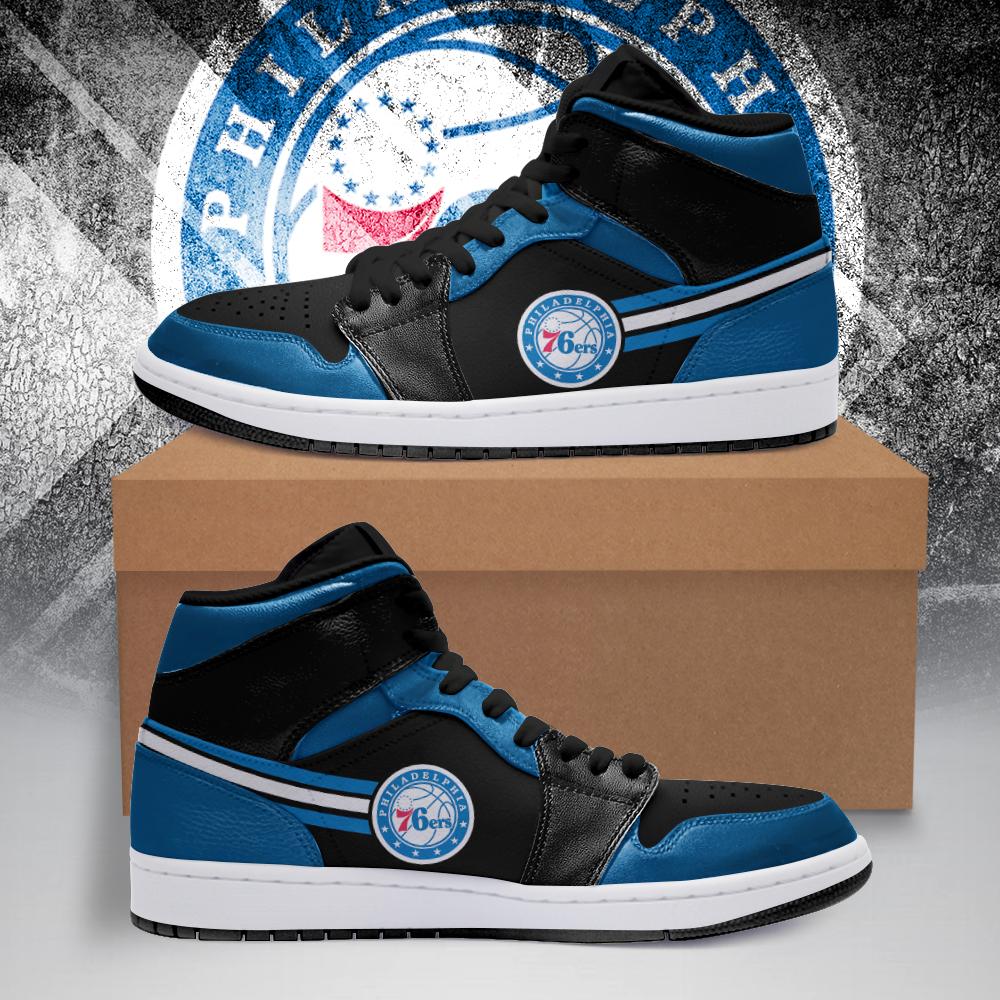 JWFancy Philadelphia 76ers NBA AJ1 High Sneakers Shoes For Men And Women